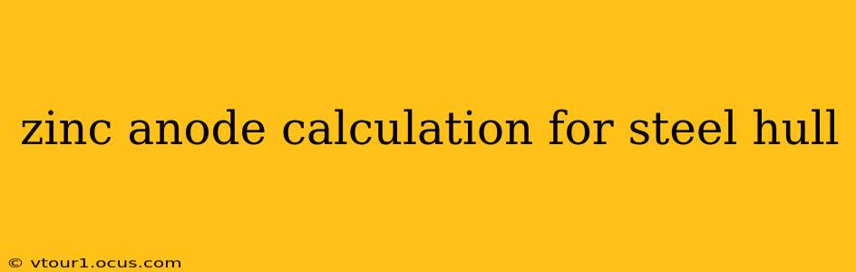 zinc anode calculation for steel hull