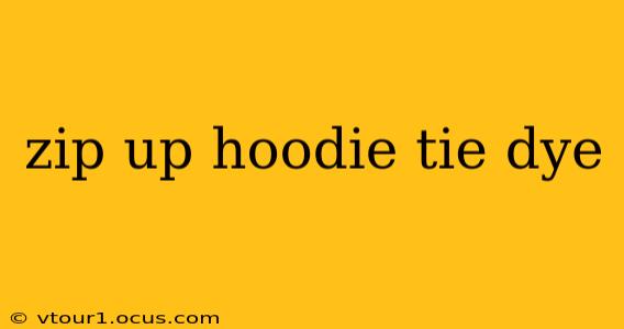zip up hoodie tie dye